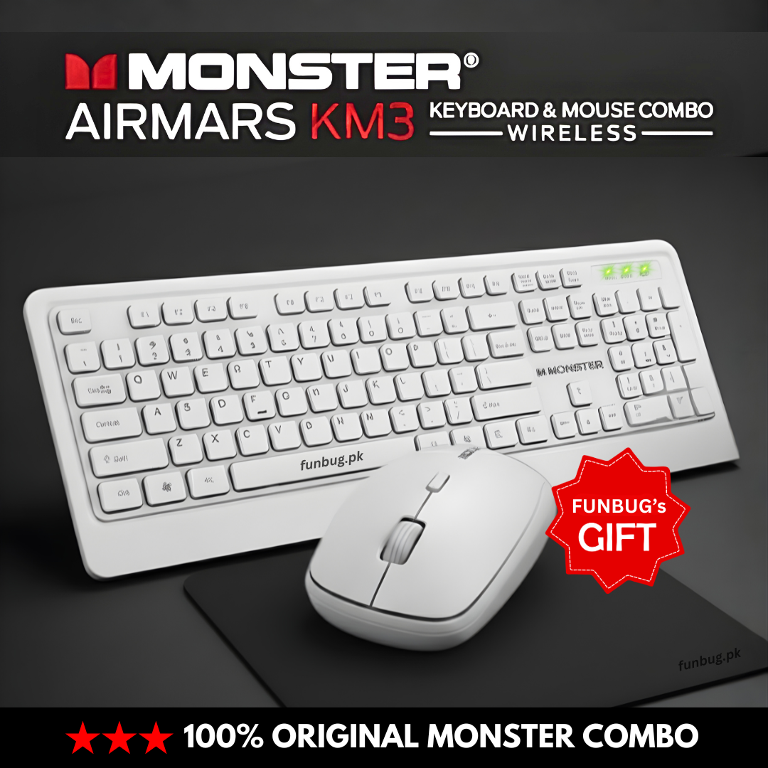 Monster KM3 Wireless Keyboard Mouse Combo