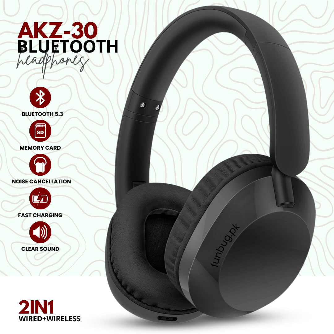 AKZ30 Wireless Bluetooth Dual Mode Headphones