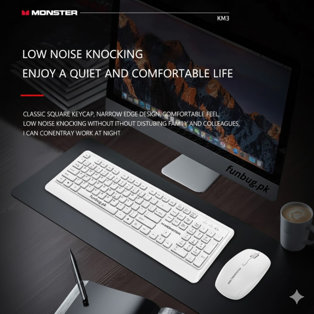 Monster KM3 Wireless Keyboard Mouse Combo