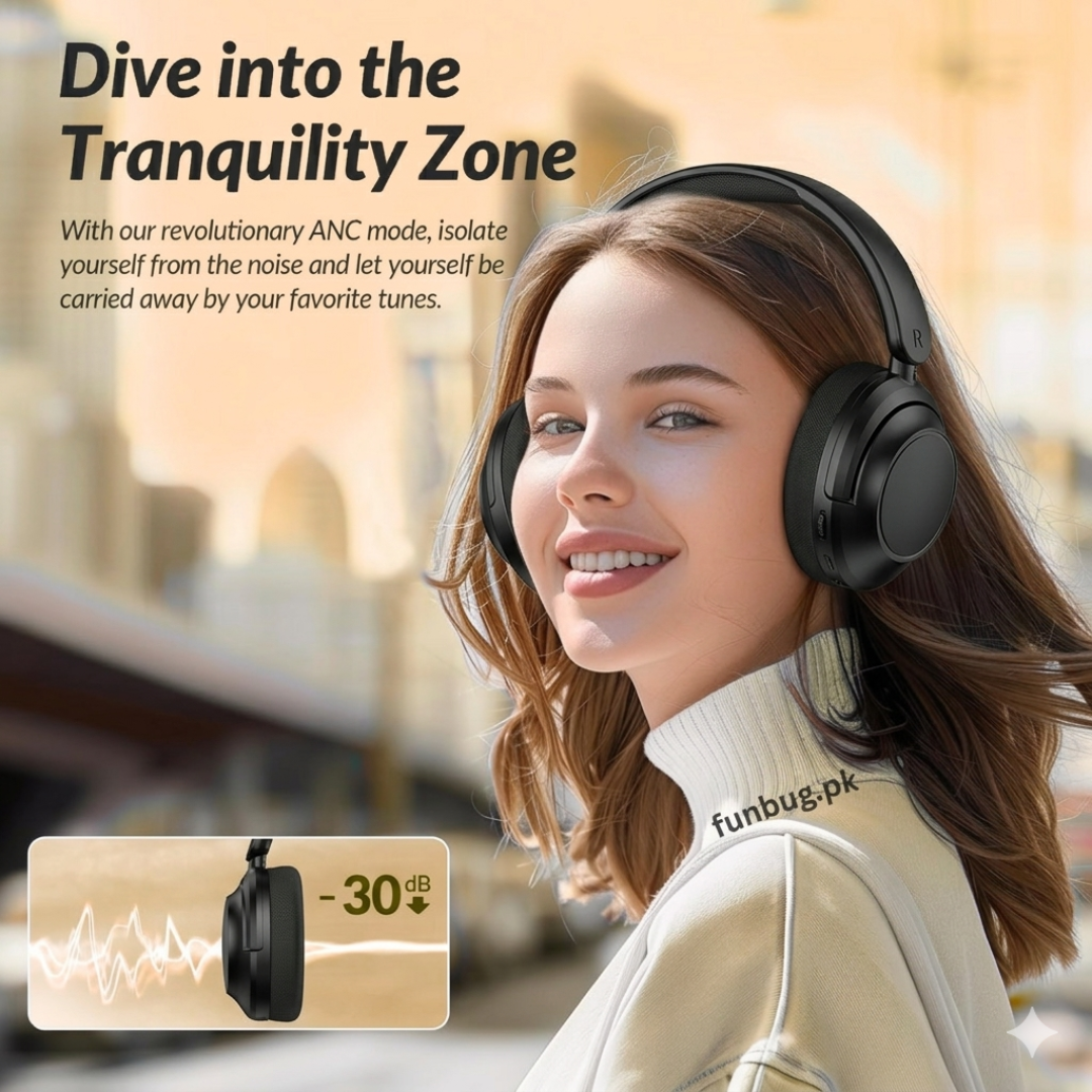 Nia J1 Wireless Bluetooth Headphones - ANC
