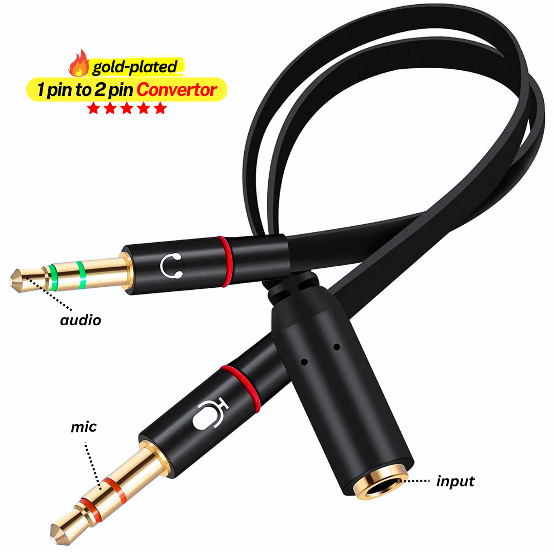 3.5mm Audio Splitter | Connector for Headsets