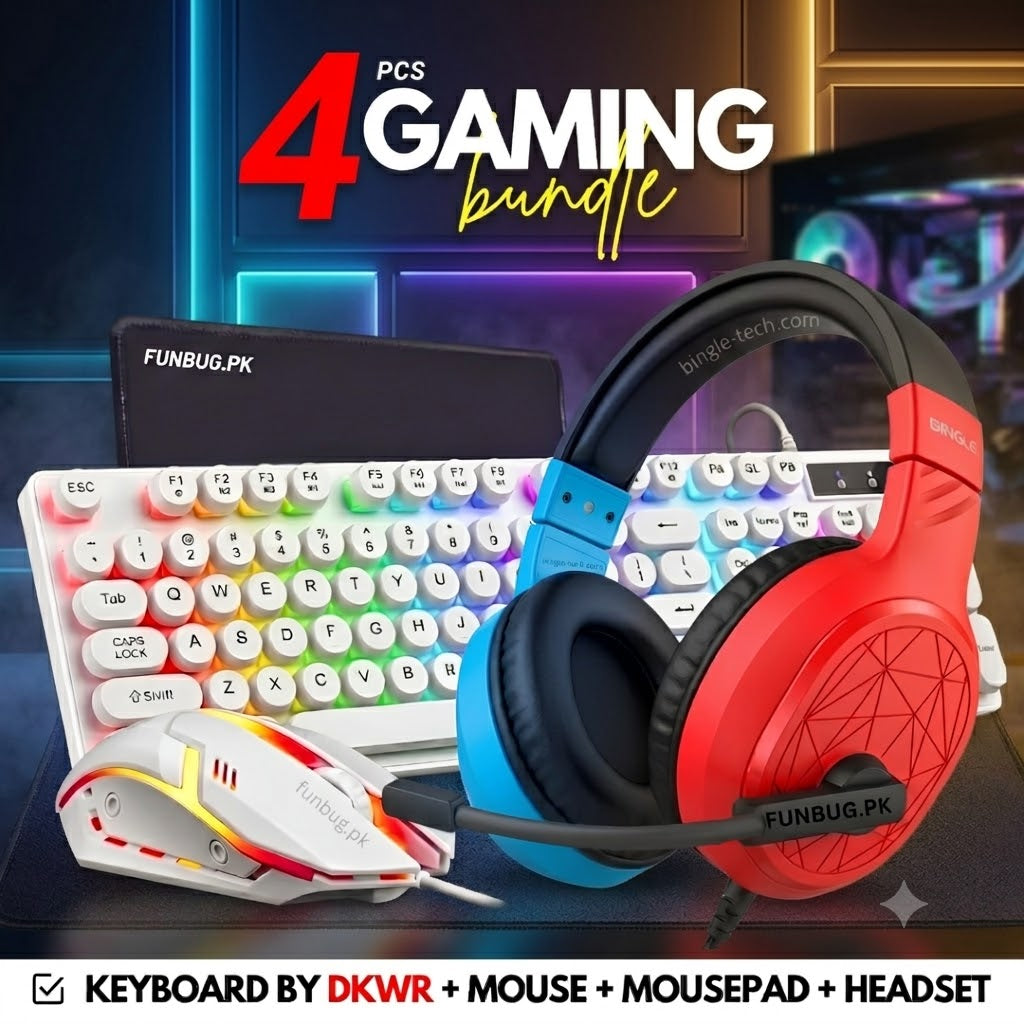 4in1 Keyboard, Mouse, Headset, Mousepad Combo