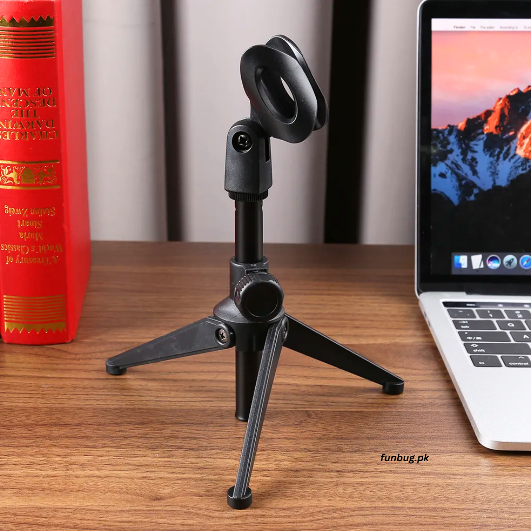 Desktop Mic Stand Tripod - Metallic