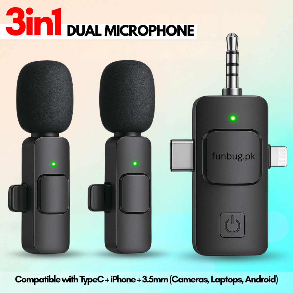 FunBug Wireless Lavalier Microphone Series