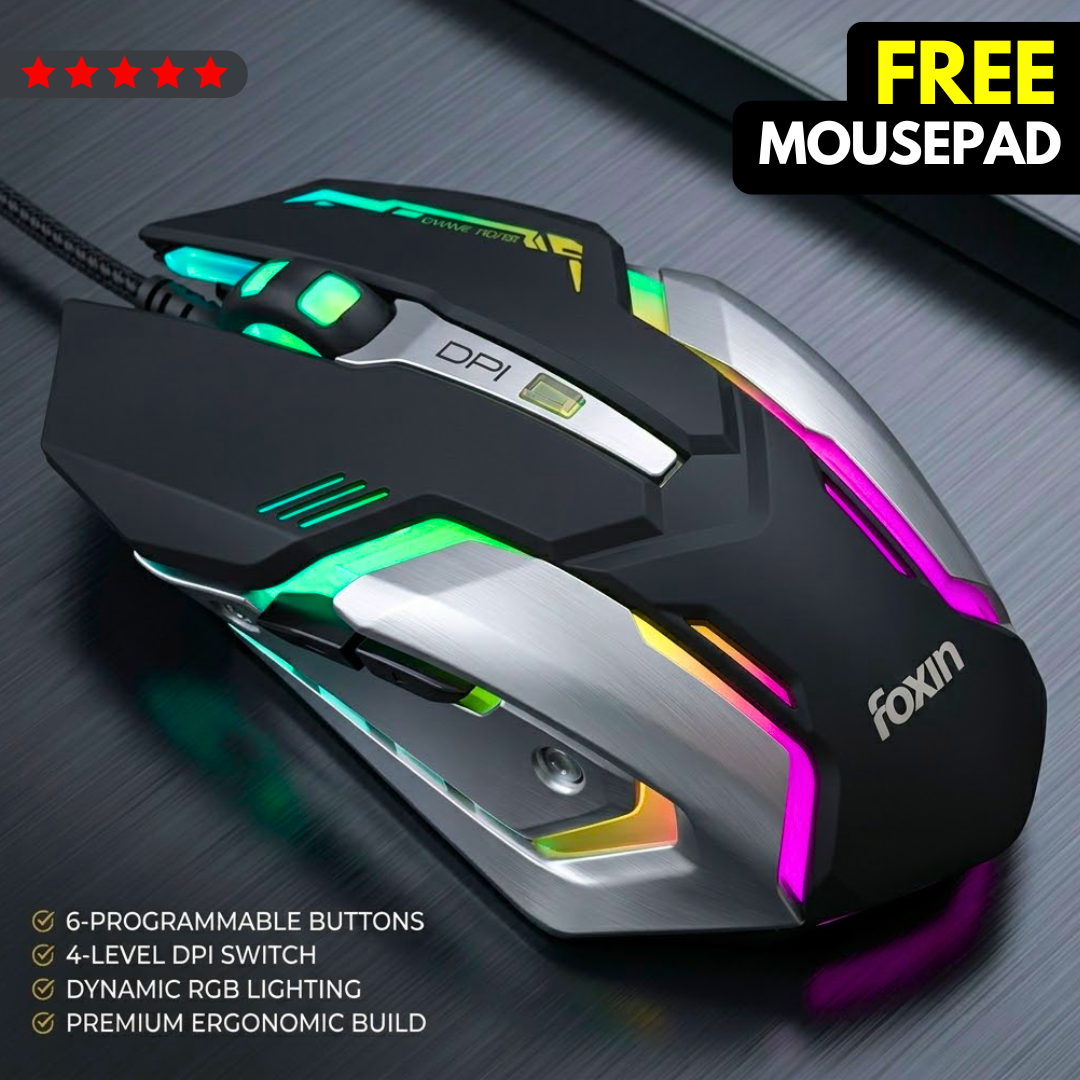 Original Foxin Rgb Gaming Mouse with 6 Buttons