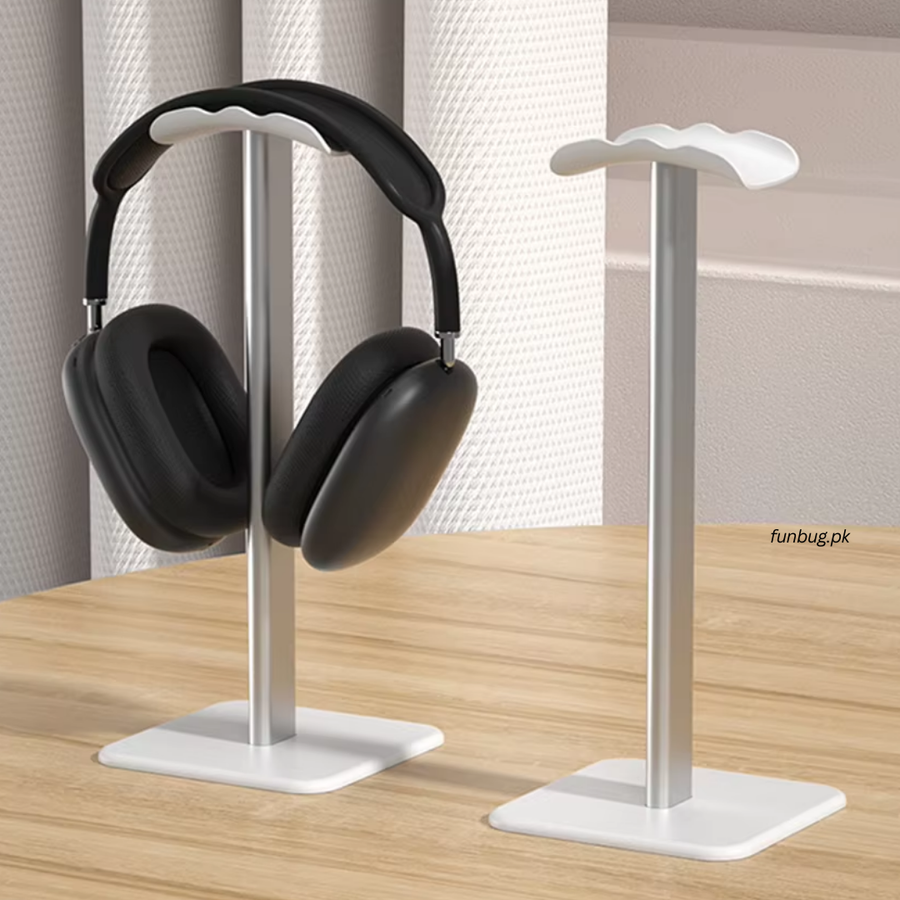 Universal Headphone Stand Holder - Black & White – FunBug headphone stand in Pakistan