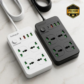 2500W Power Socket Extension with USB & Type-C Ports