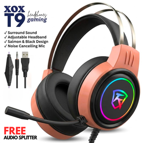 XOX T9 Gaming Headset - Peach