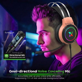 XOX T9 Gaming Headset - Peach