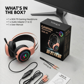 XOX T9 Gaming Headset - Peach