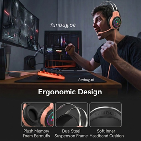 XOX T9 Gaming Headset - Peach