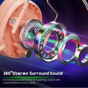 XOX T9 Gaming Headset - Peach