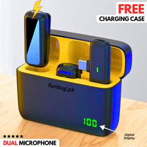 WM13 Dual Wireless Mic - Digital Charging Case