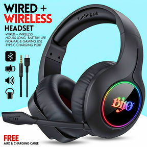 Bijo G918 Wireless + Wired Rgb Gaming Headset