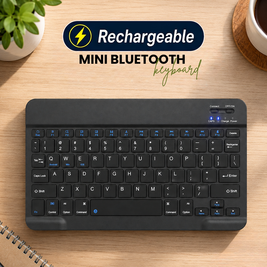 Rechargeable Mini Wireless Bluetooth Keyboard – FunBug gaming keyboard in Pakistan