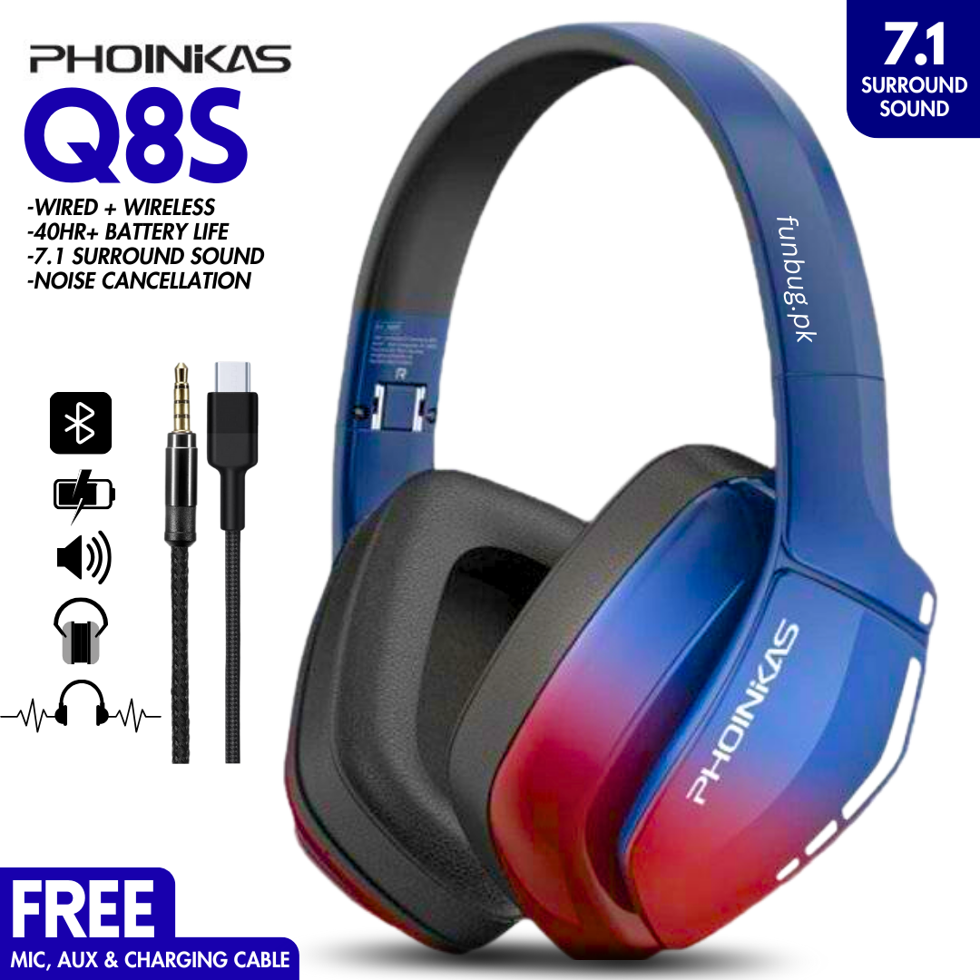 Phoinikas Q8S Gaming Headset - 7.1 Surround Sound