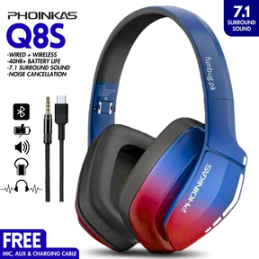 Phoinikas Q8S Gaming Headset - 7.1 Surround Sound