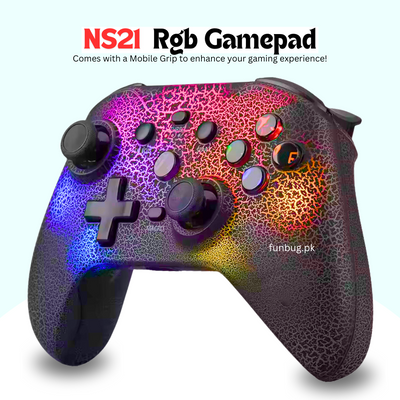 NS21 Universal Gaming Controller - Rgb Lighting – FunBug gaming controller in Pakistan