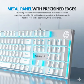 HP GK400F Mechanical Gaming Keyboard - White