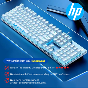 HP GK400F Mechanical Gaming Keyboard - White