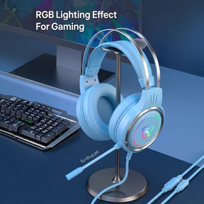 XOX T9 Skyblue Gaming Rgb Headphones