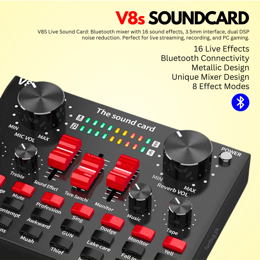 Original BM800 Condenser Microphone Kit with Upgraded V10 Sound Card