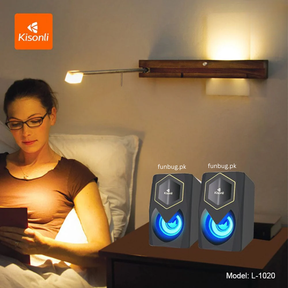 Kisonli L1020 Dual Wired Speakers for PC, TV, Laptop