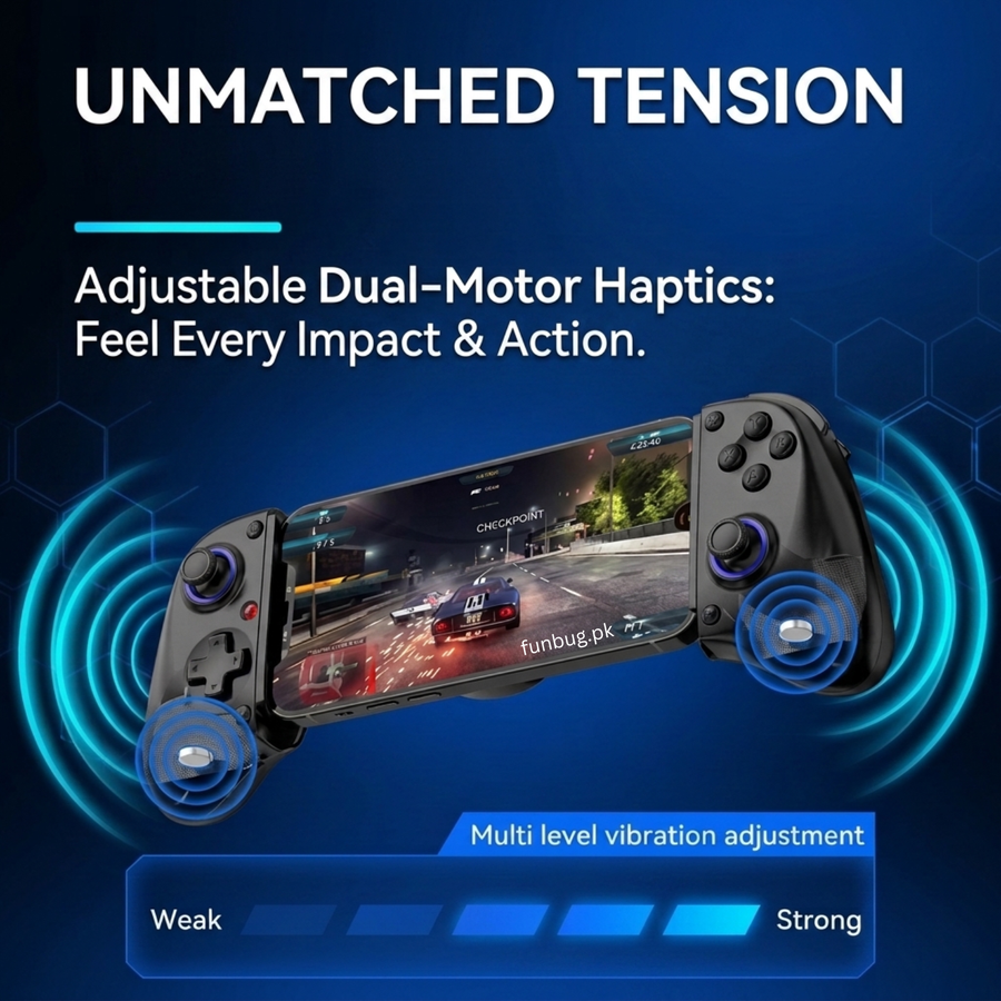 BSP D11 Bluetooth Gaming Controller for Mobile, Tablet, PC & Switch – FunBug gaming controller in Pakistan