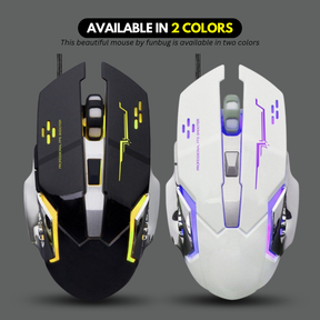 Skylion Rgb Wired Gaming Mouse - Black & White