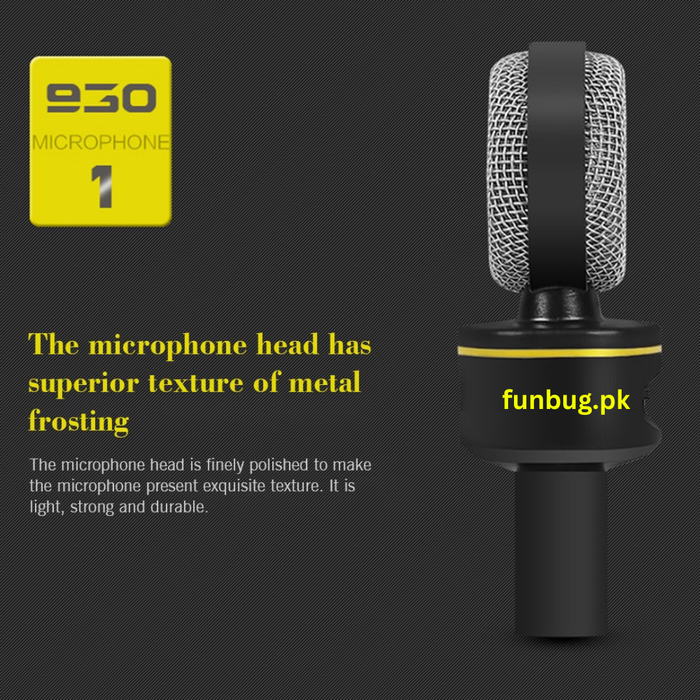 FunBug SF930 Budget Condenser Microphone with Stand – FunBug microphone in Pakistan