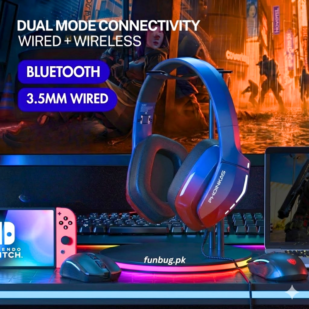 Phoinikas Q8S Gaming Headset - 7.1 Surround Sound