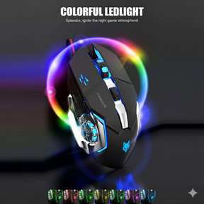 Skylion Rgb Wired Gaming Mouse - Black & White