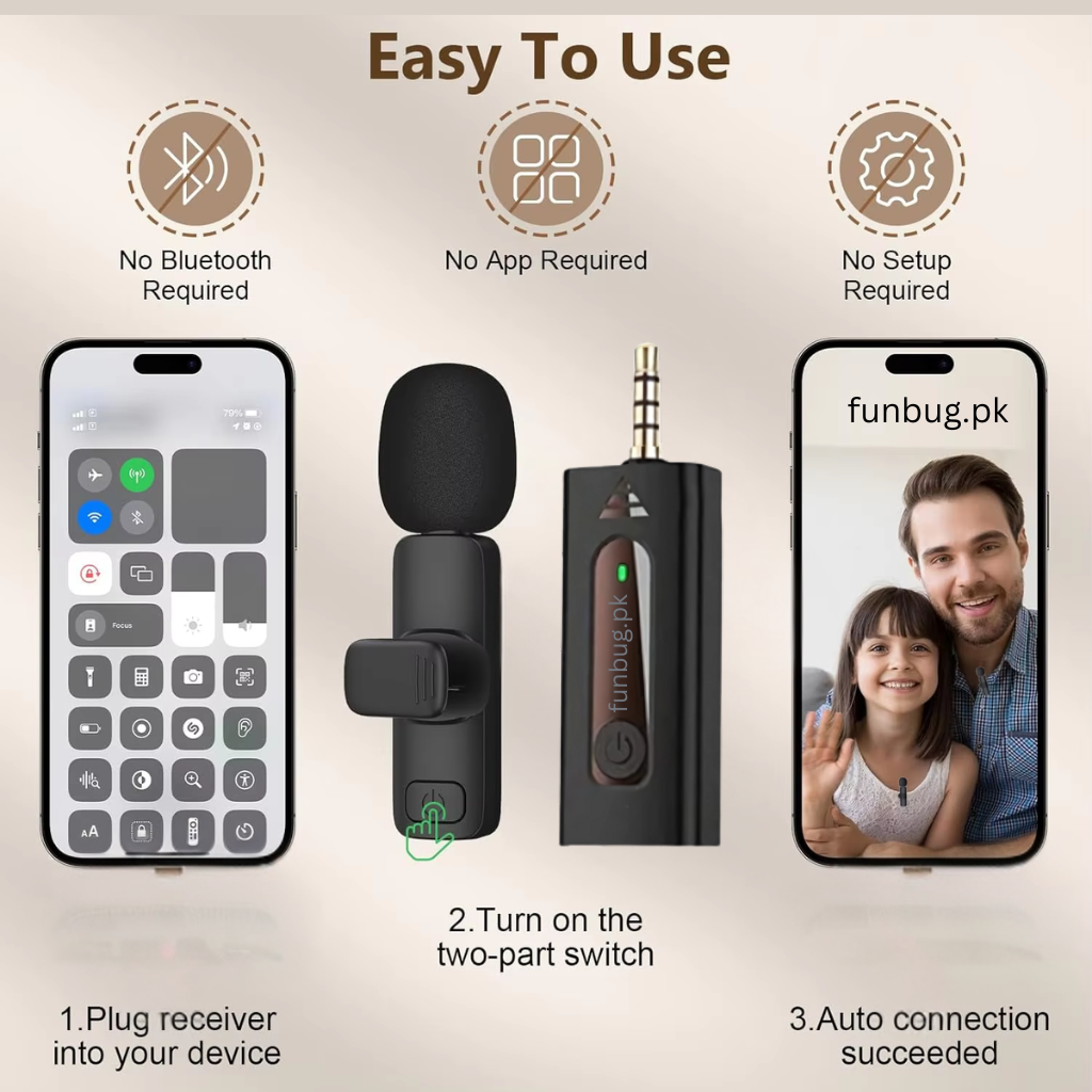FunBug Wireless Lavalier Microphone Series