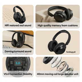 Nia J1 Wireless Bluetooth Headphones - ANC
