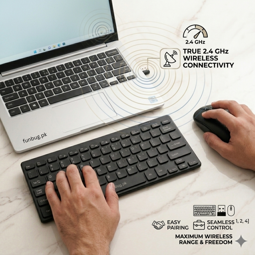 Mini Wireless Keyboard & Mouse Combo - GKM901