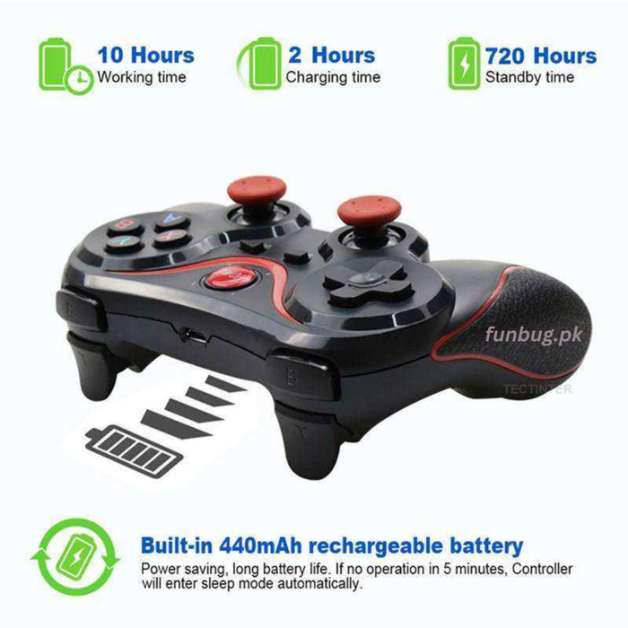 Bluetooth Wireless Gaming Controller - X3 – FunBug gaming controller in Pakistan