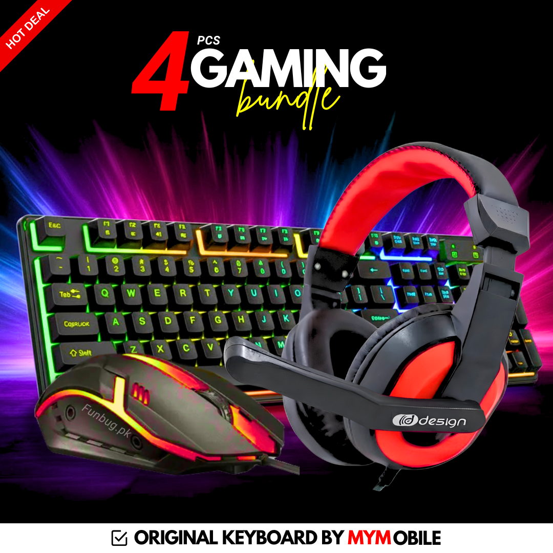 4in1 Keyboard, Mouse, Headset, Mousepad Combo