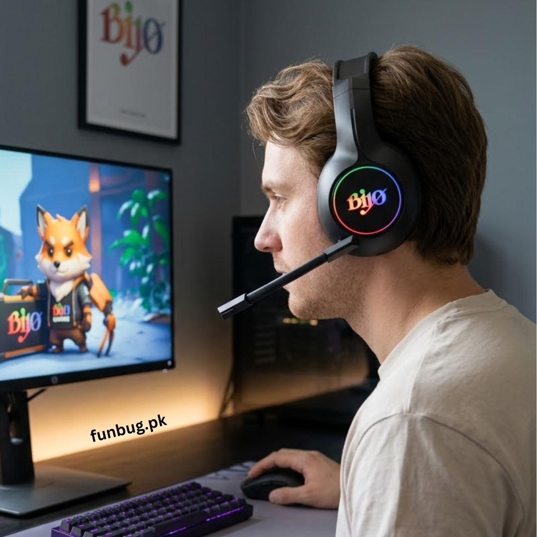 Bijo G918 Wireless + Wired Rgb Gaming Headset