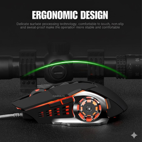 Skylion Rgb Wired Gaming Mouse - Black & White