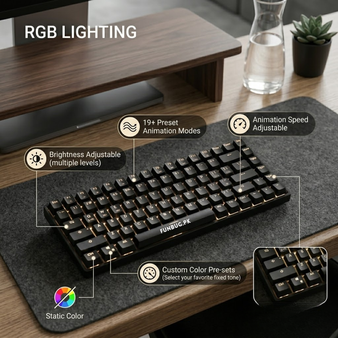 WL84 Tri-Mode Wireless Mechanical Gaming Keyboard