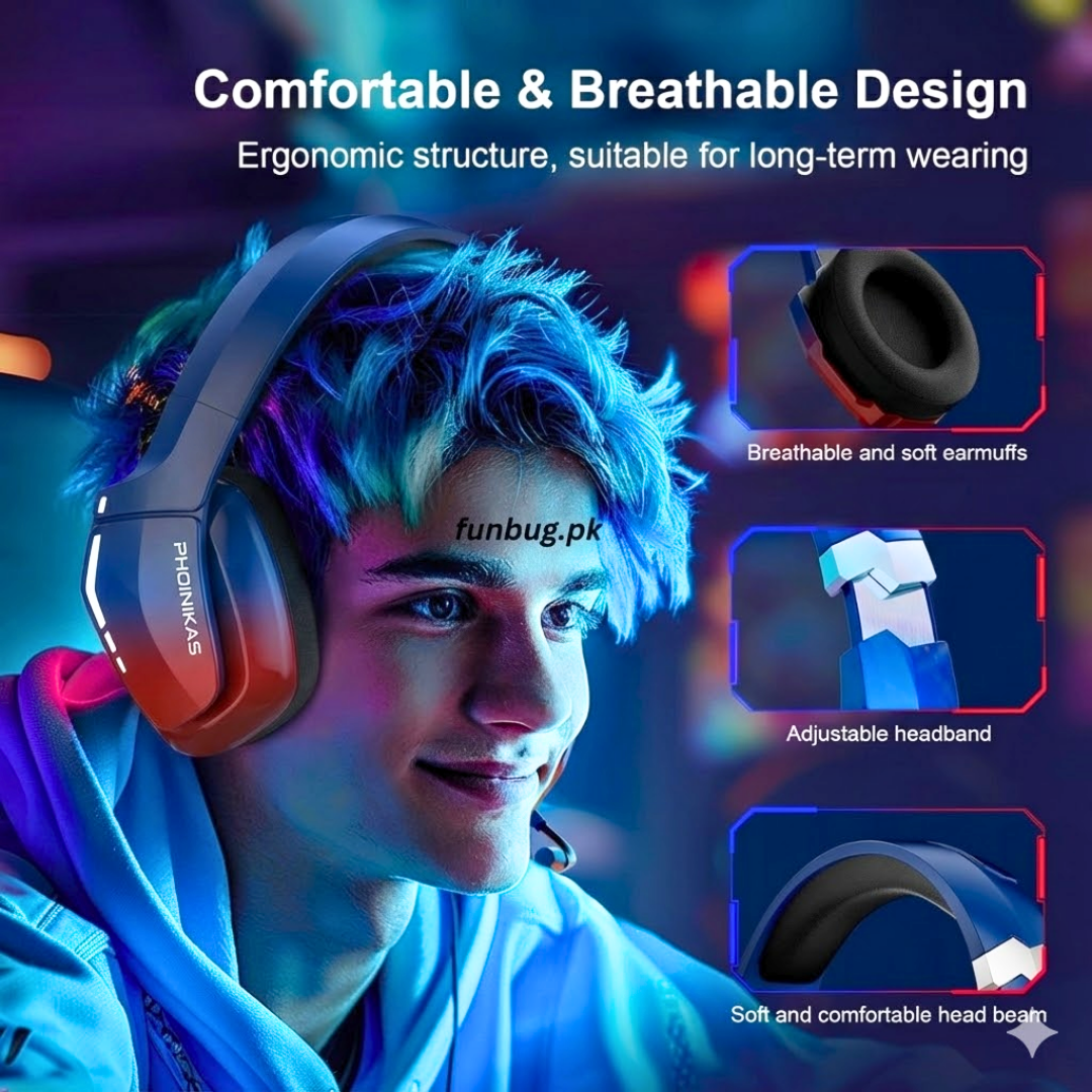 Phoinikas Q8S Gaming Headset - 7.1 Surround Sound