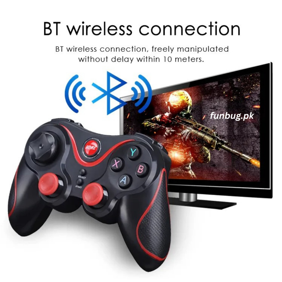 Bluetooth Wireless Gaming Controller - X3 – FunBug gaming controller in Pakistan