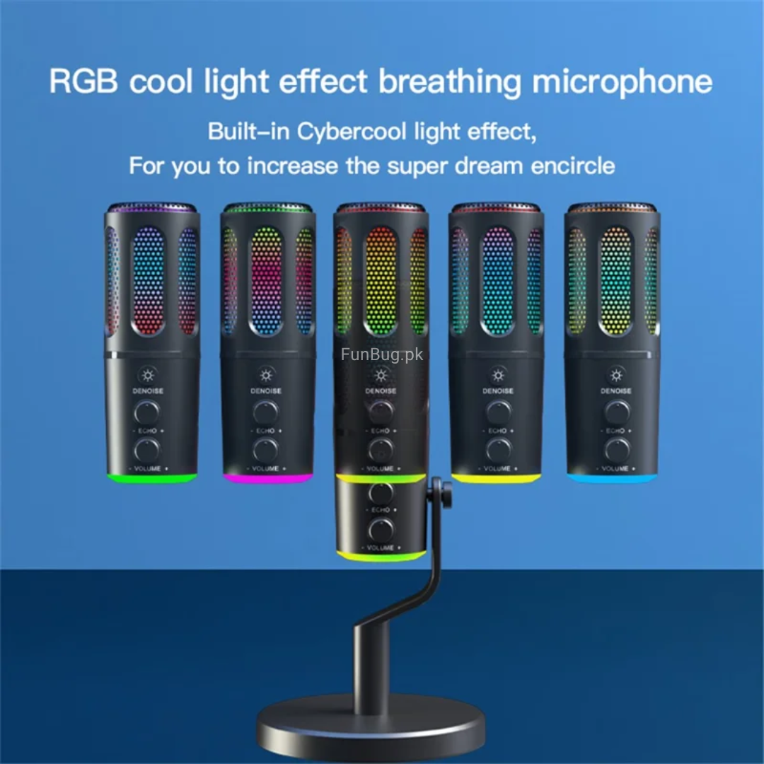 SU8 Professional USB Desktop Rgb Microphone