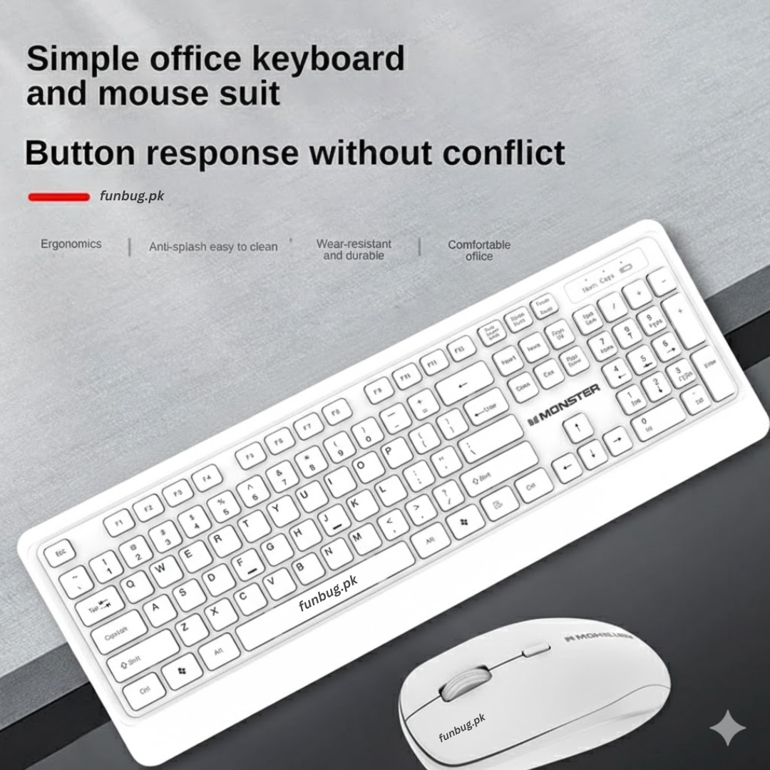 Monster KM3 Wireless Keyboard Mouse Combo