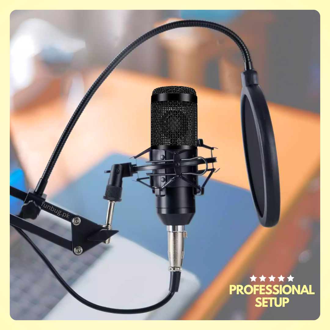 Original BM800 Condenser Microphone Kit with Upgraded V10 Sound Card