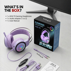 XOX T9 Lavender Rgb Gaming Headphones