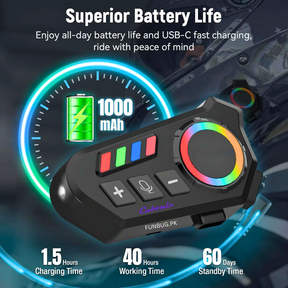 K06 Bluetooth Helmet Headset | Wireless Intercom
