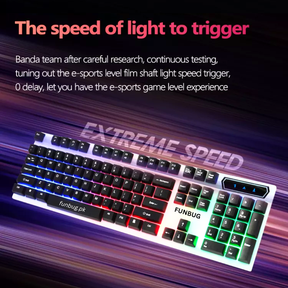 DUO Colored Rgb Gaming Keyboard - Black & White