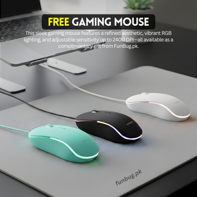 J209 Gaming Keyboard & Mouse - Mint Green