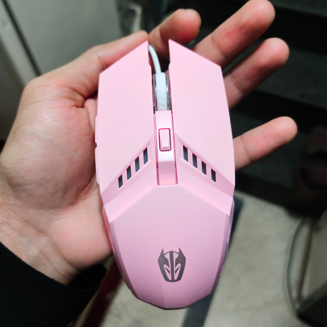 Pink Gaming Mouse